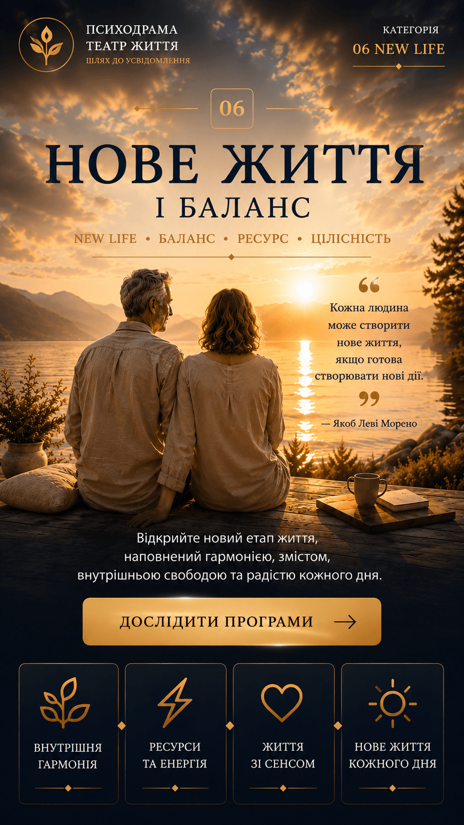 Нове життя та баланс — Поглиблення програми