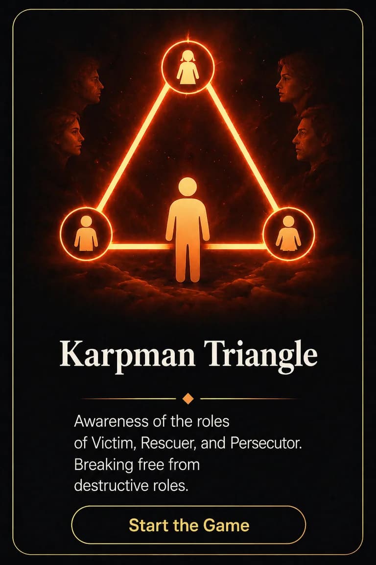 Karpman Triangle psychodrama game card