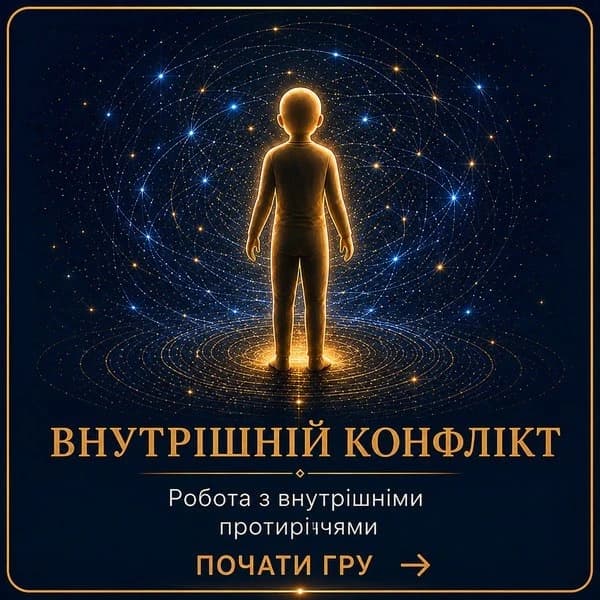 Картка психодраматичної гри Внутрішній конфлікт